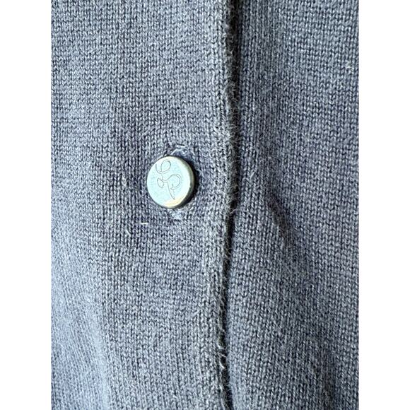 Lilly Pulitzer Blue Cotton Button Front Cardigan Sweater Women's S Palm Tree - Picture 5 of 10